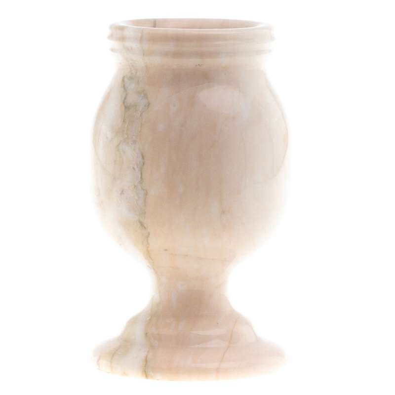 Ваза для цветов из натурального мрамора  Marble Vase 2 Бежевый в Краснодаре | Loft Concept 