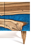 Стильный Буфет лофт 4 двери Cabinet Crimson River фасад эпоксидная смола  варинант исполнения - 4 | Loft Concept в Краснодаре