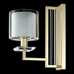 Бра с геометрическим каркасом из металла и цилиндрическим стеклянным плафоном Laurent варинант исполнения - 8 | Loft Concept в Краснодаре