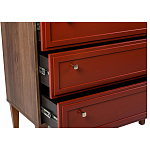 Комод красный из массива бука с 3-мя ящиками Wenge Light варинант исполнения - 5 | Loft Concept в Краснодаре