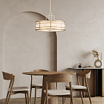 Подвесной светильник цвета латунь с белым матовым плафоном с геометрическим рисунком Feiss варинант исполнения - 8 | Loft Concept в Краснодаре