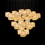 Люстра подвесная с квадратными плафонами из натурального камня Glowing Spheres варинант исполнения - 6 | Loft Concept в Краснодаре