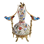 Ваза из фарфора с птицами и цветочной росписью Garden of Eden варинант исполнения - 2 | Loft Concept в Краснодаре