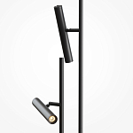 Напольный торшер светодионый черный Lumen Duo варинант исполнения - 2 | Loft Concept в Краснодаре