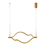 Подвесной светильник волнообразный изогнутый на двух тросах 103 см Spiral Lighting варинант исполнения - 3 | Loft Concept в Краснодаре