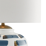 Настольная лампа керамическая с белым тканевым абажуром Perfect White Canvas варинант исполнения - 1 | Loft Concept в Краснодаре