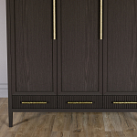 Большой Шкаф Primo Темный орех с 3 дверьми и 3 выдвижными ящиками варинант исполнения - 2 | Loft Concept в Краснодаре