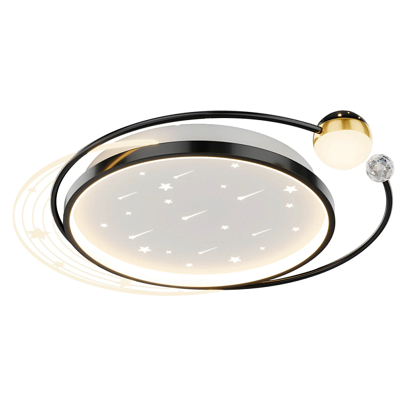 Потолочный светильник с эффектом звездного неба Space of Magic Черный Золотой Белый в Краснодаре | Loft Concept 