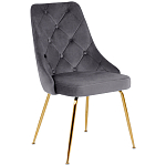 Стул в серой велюровой обивке Ward Grey Velour Chair варинант исполнения - 1 | Loft Concept в Краснодаре