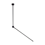 Потолочный светильник черного цвета с поворотным вытянутым плафоном Trumpet tube варинант исполнения - 1 | Loft Concept в Краснодаре