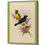 Постер на холсте с изображением птиц Blooming Birds Poster варинант исполнения - 9 | Loft Concept в Краснодаре
