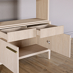 Стеллаж Primo с ящиками Светлый дуб  варинант исполнения - 6 | Loft Concept в Краснодаре