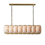 Люстра с абажуром из прямоугольных мраморных панелей Calling to Shine варинант исполнения - 7 | Loft Concept в Краснодаре