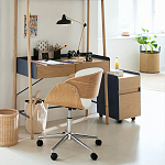 Вращающееся офисное кресло на колёсах Delwyn Chair варинант исполнения - 5 | Loft Concept в Краснодаре