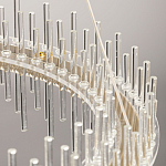 Люстра круглая с прозрачными стеклянными трубками 51 см Nembus варинант исполнения - 11 | Loft Concept в Краснодаре