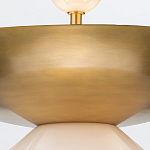 Подвесной светильник латунного цвета с конусовидным белым плафоном Quintiesse варинант исполнения - 11 | Loft Concept в Краснодаре