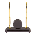 Часы настольные с двумя ручками из натурального камня Stone Clock варинант исполнения - 7 | Loft Concept в Краснодаре