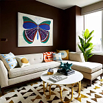 Дизайнерский журнальный столик чёрный с круглой столешницей Arycy варинант исполнения - 4 | Loft Concept в Краснодаре