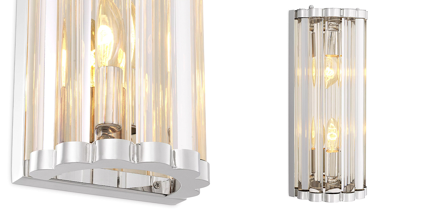 Бра Eichholtz Wall Lamp Amalfi S Nickel Бра Eichholtz Wall Lamp Amalfi S Nickel - Loft-Concept в Краснодаре