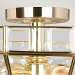 Потолочный светильник шестигранной формы с прозрачными стеклянным плафоном Elstead Lighting варинант исполнения - 10 | Loft Concept в Краснодаре