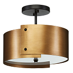 Потолочный светильник круглый светодиодный Semicircular Gold Panels старинная латунь варинант исполнения - 3 | Loft Concept в Краснодаре