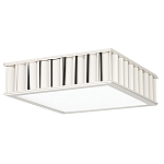 Потолочный светильник квадратный с гофрированным серебрянным абажуром Millennium варинант исполнения - 2 | Loft Concept в Краснодаре