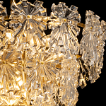 Люстра многоярусная с объемными прозрачными цветами Hanging Flowers варинант исполнения - 5 | Loft Concept в Краснодаре