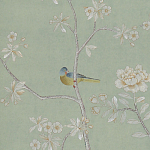 Обои ручная роспись Badminton Mercury Grey варинант исполнения - 3 | Loft Concept в Краснодаре