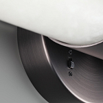 Бра с вытянутым цилиндрическим плафоном из белого алебастра на круглом основании Темная Латунь Cryptocrystalline Stone варинант исполнения - 3 | Loft Concept в Краснодаре