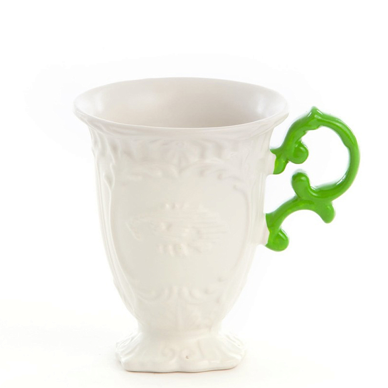 Кружка Seletti I-Mug Green Белый Зеленый в Краснодаре | Loft Concept 