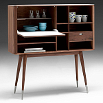 Дизайнерский комод-буфет на высоких ножках с выдвижными ящиками и открытыми полками Joshar варинант исполнения - 2 | Loft Concept в Краснодаре