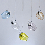 Люстра линейная с 5-ю разноцветными стеклянными плафонами Kaleido варинант исполнения - 4 | Loft Concept в Краснодаре