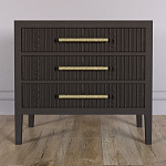 Тумба Primo  с тремя ящиками шпон темный орех варинант исполнения - 2 | Loft Concept в Краснодаре