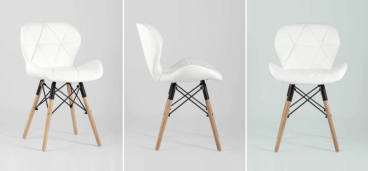Стул Jeroen Chair Белая Экокожа Стул Jeroen Chair Белая Экокожа - Loft-Concept в Краснодаре