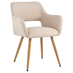 Стул в рогожке бежевого цвета NEASAN STOOL варинант исполнения - 1 | Loft Concept в Краснодаре