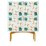 Тумба  с рисунком Short Pina Colada Orange варинант исполнения - 1 | Loft Concept в Краснодаре