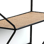 Настенная вешалка с полкой из ротанга Bourn Shelf-hanger варинант исполнения - 4 | Loft Concept в Краснодаре