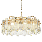 Люстра подвесная круглая с хрустальными овальными подвесками Harmonica варинант исполнения - 1 | Loft Concept в Краснодаре