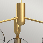 Люстра с 3-мя прозрачными полусферическими плафонами из стекла Alora Mood варинант исполнения - 3 | Loft Concept в Краснодаре