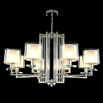 Люстра с 8-ю цилиндрическими плафонами из стекла Laurent варинант исполнения - 8 | Loft Concept в Краснодаре