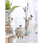 Шкатулка голубого цвета с цветочными орнаментами Blue Garden варинант исполнения - 6 | Loft Concept в Краснодаре