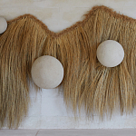 Большая дизайнерская Инсталляция из соломы RAFFIA Installation  варинант исполнения - 5 | Loft Concept в Краснодаре