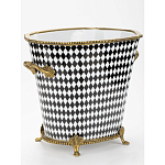 Фарфоровое кашпо Black and white square варинант исполнения - 2 | Loft Concept в Краснодаре