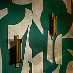 Обои ручная роспись в стиле Арт-деко Symphony Original colourway on Jade silk dupion варинант исполнения - 2 | Loft Concept в Краснодаре