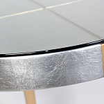 Столик журнальный серебристый с круглой столешницей Showing Refinement варинант исполнения - 1 | Loft Concept в Краснодаре