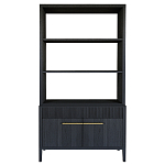 Стеллаж Primo с ящиками Черный дуб  варинант исполнения - 8 | Loft Concept в Краснодаре