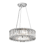 Люстра подвесная круглая с множеством вертикальных прямоугольных кристаллов Kichler варинант исполнения - 2 | Loft Concept в Краснодаре
