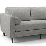 Мебельная ткань Шенилл серый цвет 138 см T4-29 варинант исполнения - 5 | Loft Concept в Краснодаре