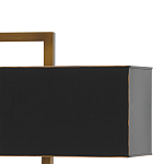 Настольная лампа прямоугольная с черным абажуром Strictness of Forms варинант исполнения - 1 | Loft Concept в Краснодаре