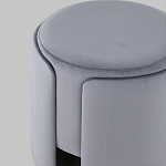 Пуф Alice Poof Grey Серый велюр варинант исполнения - 4 | Loft Concept в Краснодаре